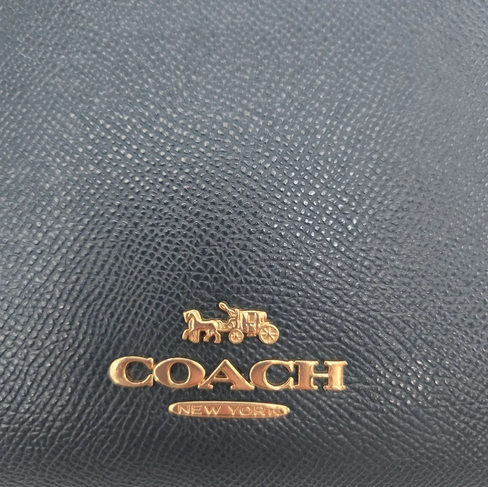 Coach "Jordyn"  Leather Backpack - Peacock Color - Picture 3 of 15